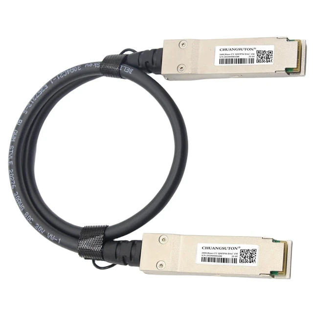 Alt view image 7 of 7 - 200G QSFP56 to QSFP56 PAM4 DAC Cable Ethernet Passive Direct Attach Copper Twinax Cable Compatible with NVIDIA/Mellanox MCP1650-V00AE30 (0.5m / 1.64ft)