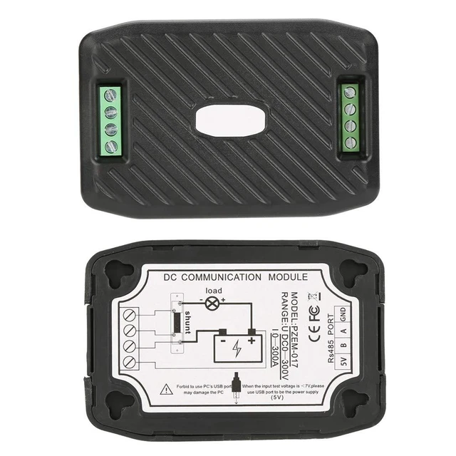 Alt view image 2 of 7 - RS485 ModbusRTU DC Power Meter | Precision Machined DC Energy Monitor Module for Voltage Current Consumption with 50A 100A 200A 300A Shunt (PZEM-017)