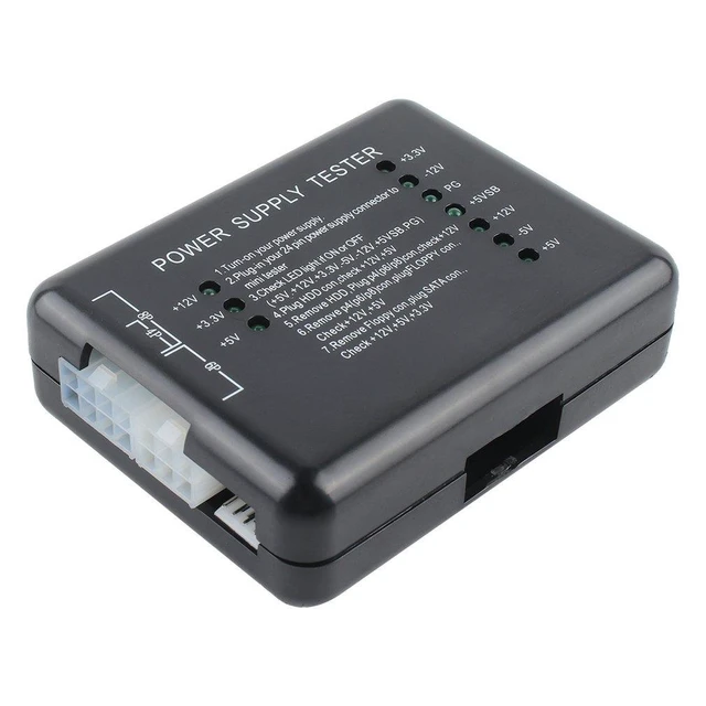 Alt view image 3 of 6 - PC Power Supply Tester ATX Power Supply Diagnostic Tool, Computer PSU Tester, Digital LCD Display for Voltage Testing, PC Power Checker for Desktop Power Supplies