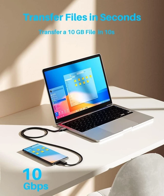 Alt view image 5 of 7 - USB C Cable-3FT USB C to USB A 3.1 Gen 2 Cable Type C 3A Fast Charge & 10Gbps Data Sync Cable for Android Auto iPhone 16/15 Plus/16 Pro Max MacBook Galaxy S22/S21/S20/Note20 Pixel