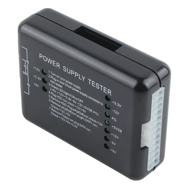 Alt view image 5 of 6 - PC Power Supply Tester ATX Power Supply Diagnostic Tool, Computer PSU Tester, Digital LCD Display for Voltage Testing, PC Power Checker for Desktop Power Supplies