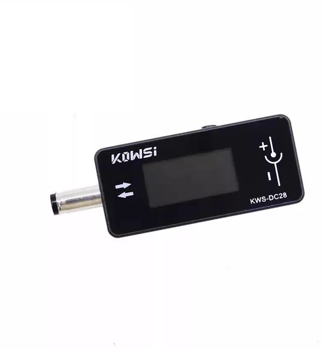 Main image of KWS-DC28 DC Power Meter 0-12A Current Range, 4-30V, 5525 Jack, 0.96" HD Screen, Voltage/Current/Power/Capacity Test