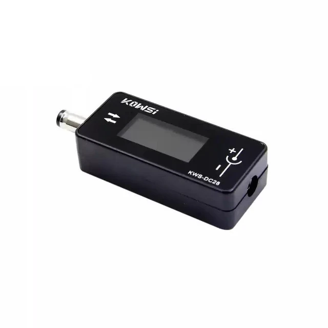Alt view image 2 of 5 - KWS-DC28 DC Power Meter 0-12A Current Range, 4-30V, 5525 Jack, 0.96" HD Screen, Voltage/Current/Power/Capacity Test
