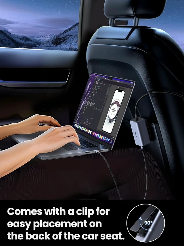 Alt view image 5 of 7 - UGREEN 150W USB C Car Charger, PD 3.1 140W Car Charger Adapter Fast Charging 4-Port Cigarette Lighter USB Multi Port Charger Compatible with iPhone 16/15, Galaxy S24/S23, iPad, Tablet, Laptop