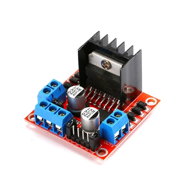 Alt view image 3 of 6 - 4 Pack L298N Motor Driver Module, Dual Bridge DC Stepper Motor Controller, 2A Current 5V-35V Voltage 78M05 Regulator