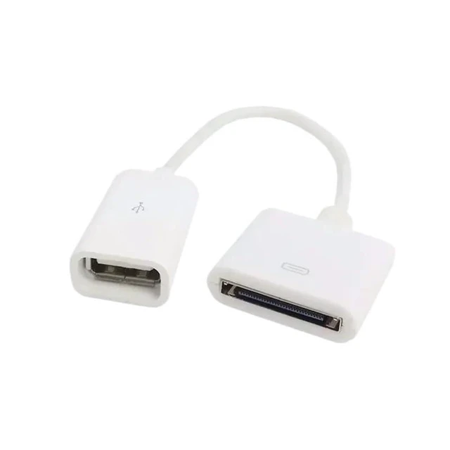Alt view image 6 of 6 - Adapter Cable 30-pin Female to USB 2.0 Female Data Short Cable 30P 15CM Conversion line