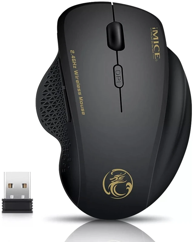 Main image of 2.4GHz Wireless Optical Mice PC Gaming Mouse 6 Buttons & USB Receiver for Laptop