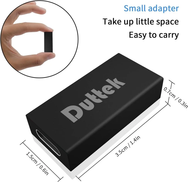 Alt view image 5 of 7 - USB C Female to USB A Female Adapter 5Gbps Data Power Type-C to Type-A Converter OTG Adapter Compatible with MacBook Pro Laptop 2 Pack (Black)