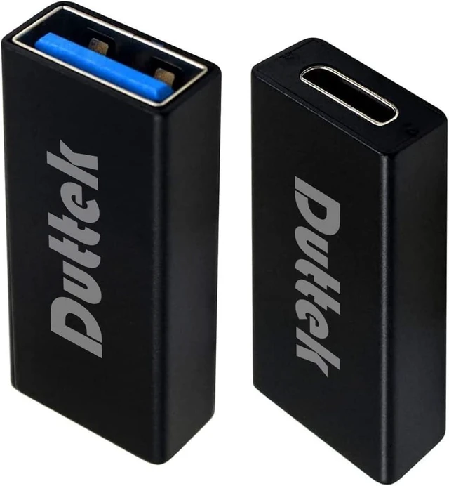 Alt view image 7 of 7 - USB C Female to USB A Female Adapter 5Gbps Data Power Type-C to Type-A Converter OTG Adapter Compatible with MacBook Pro Laptop 2 Pack (Black)