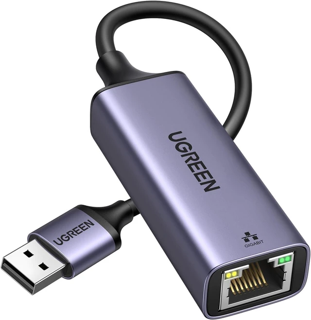 Main image of USB to Ethernet Adapter Plug and Play Ethernet Adapter Aluminium Shell 1Gbps Gigabit RJ45 to USB 3.0 Network Dongle Compatible with Nintendo Switch Laptop MacBook Surface Pro Windows