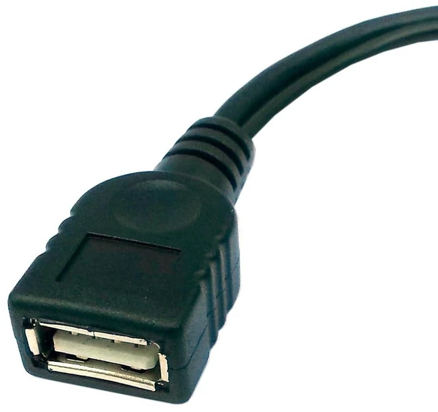 Alt view image 3 of 7 - USB 2.0 to Micro USB OTG Cable with Micro USB Power Supply Port