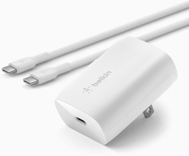 Main image of 30W USB-C Wall Charger with USB-C to C Cable PPS PowerDelivery USB-IF Certified PD 3.0 Fast Charging for iPhone 16 iPad Galaxy S25 Google Pixel Nintendo Switch 2 & More - White