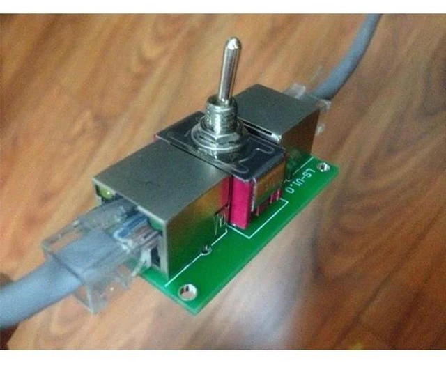 Alt view image 2 of 4 - cable switch switch RJ45 switch Twisted pair cable Anti-theft line control