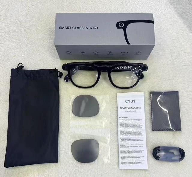 Alt view image 2 of 6 - CY01 Smart Glasses Multi-Function Video Recording, Photo, Bluetooth Calling & Real-Time Translation AI Glasses with Camera