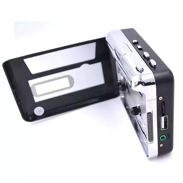 Alt view image 4 of 7 - Standalone Cassette to MP3 Converter Auto Reverse, Direct USB Recording, No Computer Needed, Portable Tape Player & Digitalizer - ezcap231