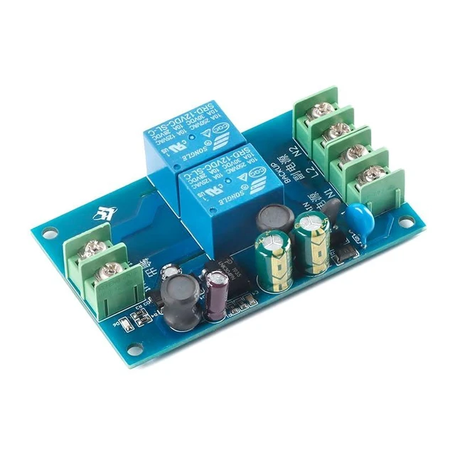 Alt view image 3 of 6 - 2PCS 2 Channel Automatic Power Switching Module Automatic Emergency Power Supply Module Switch Dual Power Supply Module AC 90-240V 10A Backup Battery Switch Controller Module
