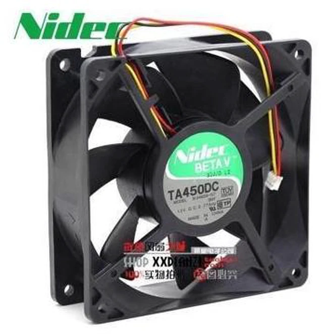 Main image of Nidec New and Original TA450DC B34659-57 120*120*38mm 12V 0.77A 12038 winds of fan tachometer
