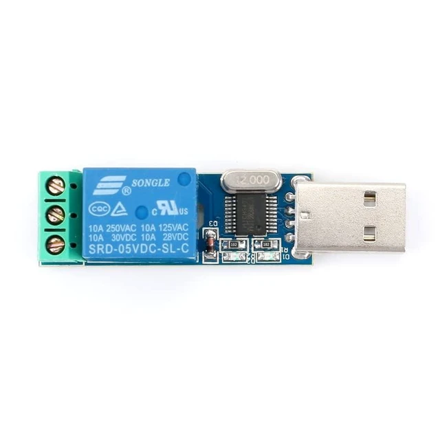Alt view image 7 of 7 - USB Serial Port Control Relay Module Sturdy Durable Lightweight USB Relay Module USB Intelligent Control Switch Overcurrent Protection Intelligent Command Control Switch Intelligent Home