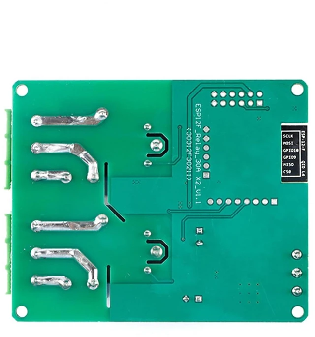Alt view image 5 of 6 - ESP8266 5V 30A Relay Module, 2 Channel ESP-12F Development Board for Smart Home IoT, DC7-80V Power Supply