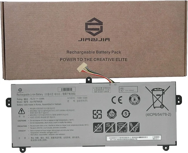 Main image of JIAZIJIA AA-PBTN8GB Laptop Battery Replacement for Samsung AA-PBTN8GB Series Notebook White 15.2V 93Wh 6180mAh