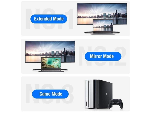 Alt view image 3 of 7 - 8K DisplayPort Cable, 3.3ft Ultra HD DisplayPort 1.4 Male to Male Nylon Braided DP Cable, 7680x4320 Resolution, 8K @60Hz, 4K @144Hz, 32.4Gbps, HDP, HDCP for PC, Laptop, HDTV, DP to DP Cable (1M)