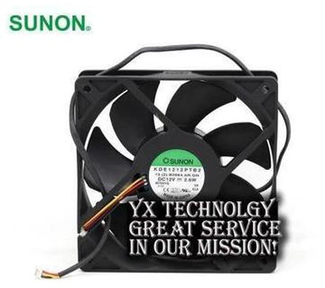 Main image of SUNON New KDE1212PTB2 12025 12V 2.6W three line stall warning fan 120*120*25mm