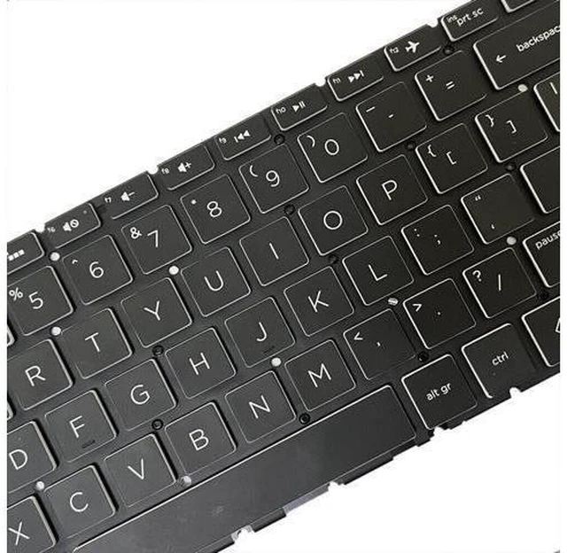 Alt view image 3 of 5 - Crystal cap backlit keyboard for HP Pavilion Gaming 15T-DK 15-CR 15-CS