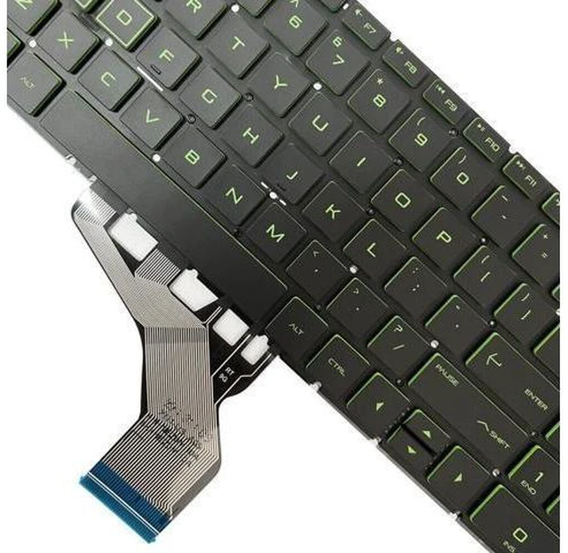 Alt view image 3 of 5 - green color backlight keyboard US for HP Pavilion Gaming 15-DK 15-EC PK1328B1B0900101