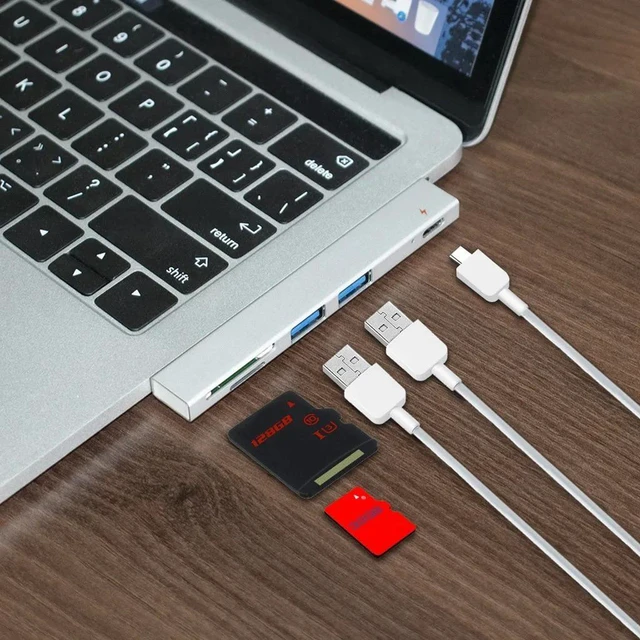 Main image of 20# USB C HUB Dual Type C Adapter Dock with USB PD Charger SD/TF Slot For PC Type C docking station HUB hub Charger