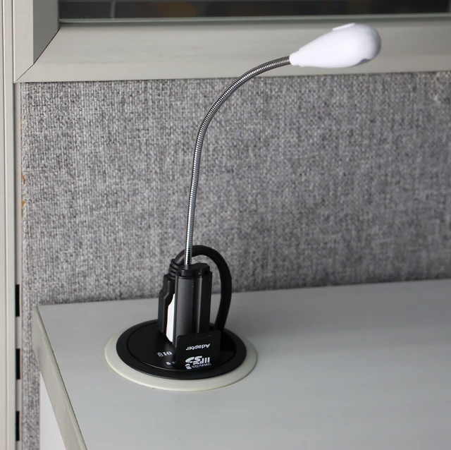 Alt view image 4 of 5 - SEDNA - 2.5" Grommet Hole - in Desk - USB 3.1 Gen I 3 Port Hub/BC 1.2 USB Charger with SD Card Reader