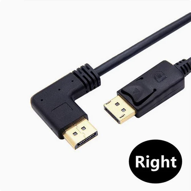 Main image of 4K gold plated 90-degree dextrocurvature elbow DP cable HD cable DisplayPort cable DP to DP conversion cable