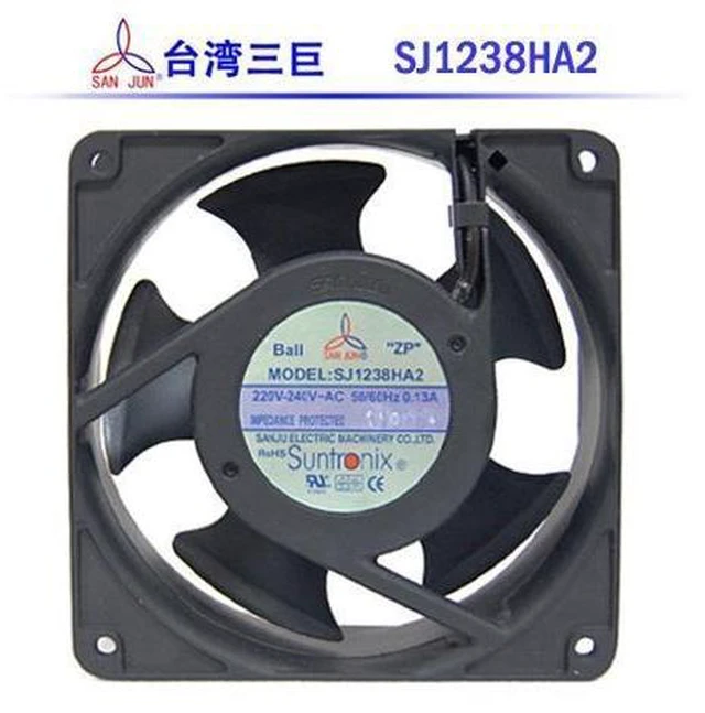 Main image of Brand new original Sanju SJ1238HA1 AC110V12038 double ball axial flow cooling fan fan 4 inch