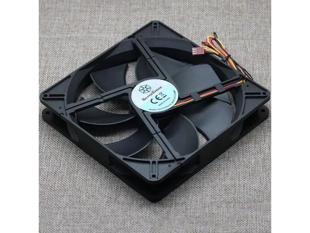 Alt view image 3 of 5 - SILVERSRONE RL4Z S1803212L-3M 12V 0.15A 18CM 180mm x 32mm three-wire cooling fan