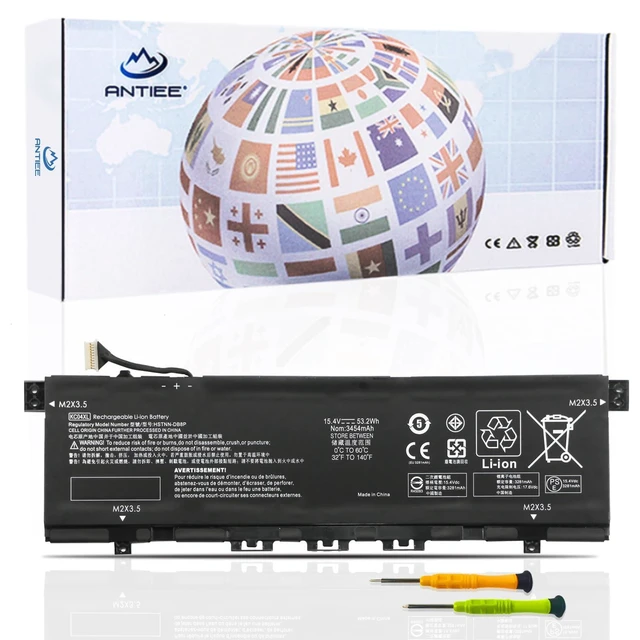 Main image of ANTIEE ZO04XL Laptop Battery Replacement for HP ZBook Studio G3 G4 Mobile Workstation ZO04 ZO06 ZO06XL 808396-421 808450-001 808450-002 HSTNN-CS8C HSTNN-C88C HSTNN-LB6W HSTNN-KB6W 15.2V 64Wh 4210mAh