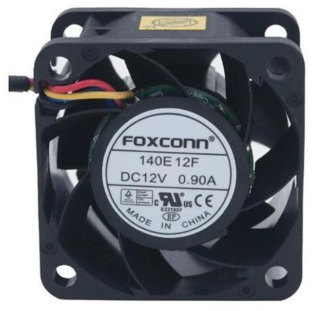 Main image of NEW FOXCONN 140E 12F 4CM Dual balls bearing Cooling fan with 12V 0.90A 4 Wires 5Pins Connector