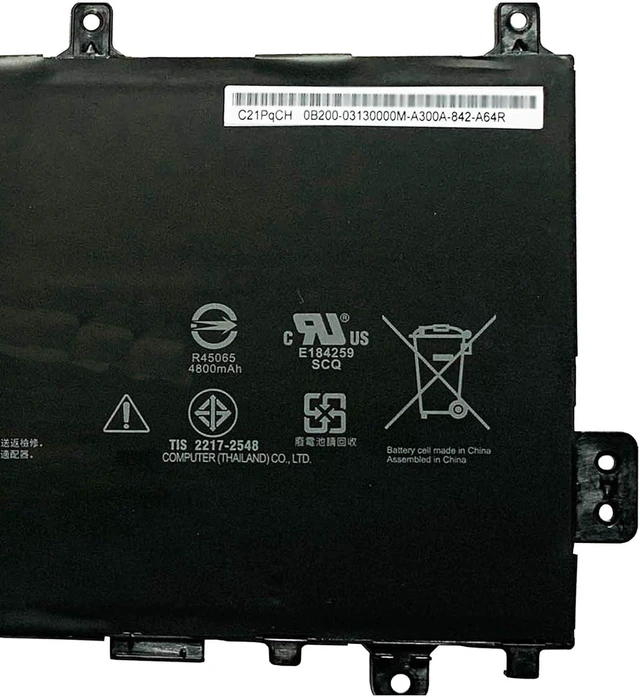 Alt view image 4 of 5 - C21N1808 Laptop Battery 38Wh 4940mAh 7.7V Compatible with Asus Chromebook C523NA C523NA-A20007 C523NA-1A Series C21PqCH 0B200-03060000 0B200-03130000