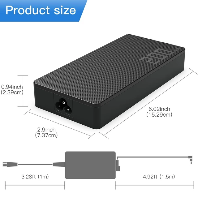Alt view image 3 of 4 - 200W 20V 10A Charger Fit for Asus ROG Zephyrus G16 GA605 GA605WI GA605 GA605WV TUF Gaming A14 A16 FA401WV FA401UV FA608 FA608WV ProArt PX13 HN7306 HN7306WV P16 H7606 H7606WI ADP-200JB K Power Supply