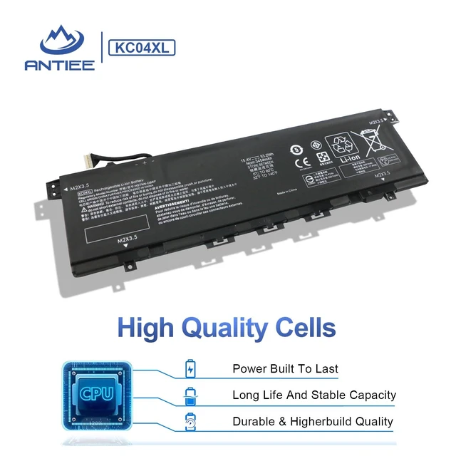 Alt view image 4 of 5 - ANTIEE ZO04XL Laptop Battery Replacement for HP ZBook Studio G3 G4 Mobile Workstation ZO04 ZO06 ZO06XL 808396-421 808450-001 808450-002 HSTNN-CS8C HSTNN-C88C HSTNN-LB6W HSTNN-KB6W 15.2V 64Wh 4210mAh