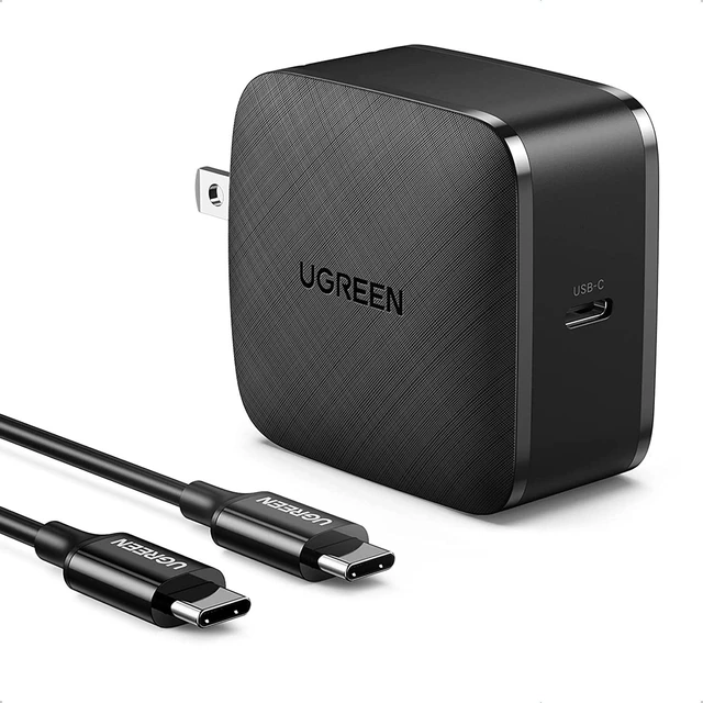 Main image of UGREEN 65W USB C Fast Charger GaN Wall Charger with 6FT 100W USB C to USB C Cable Compatible with MacBook Pro Air, XPS 13, iPad Pro, iPad Mini 6, Galaxy S21 S20, Pixel, iPhone 13 12 Pro Max and More
