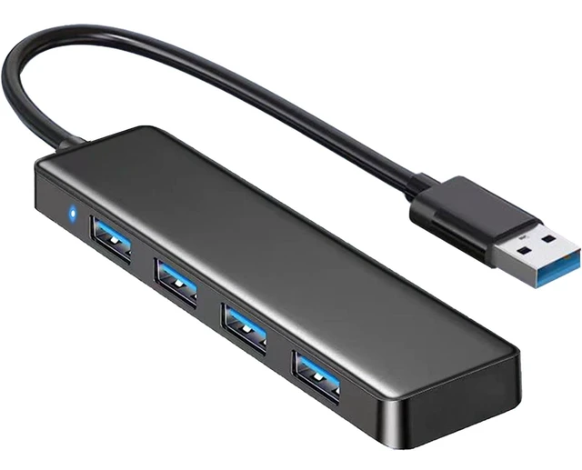 Alt view image 15 of 20 - USB 3.0 Hub, 4-Port USB Hub USB Splitter USB Expander for Laptop, Xbox, Flash Drive, HDD, Console, Printer, Camera,Keyborad, Mouse(Not for Charging)
