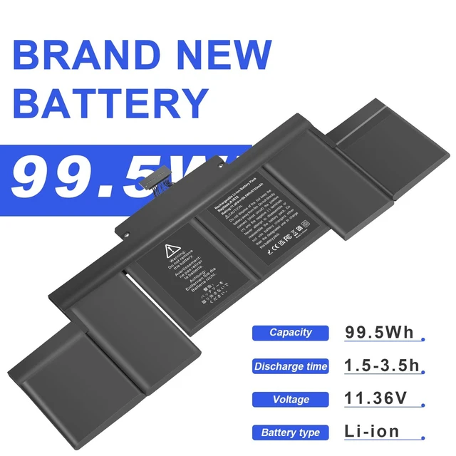 Alt view image 4 of 5 - Futurebatt A1398 Battery Replacemen for A1618 A1494 MacBook Pro 15" Retina A1398 (Late 2013 Mid 2014 Mid 2015),for MacBook Pro 11,2/MacBook Pro 11,3