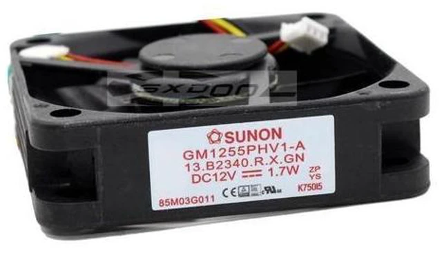 Main image of New SUNON GM1255PHV1-A 12V 1.7W 5515 55mm x 15mm for BenQ Optoma Nut S1 Honghe H71W projector equipment cooling fan 3-wire 3-pin