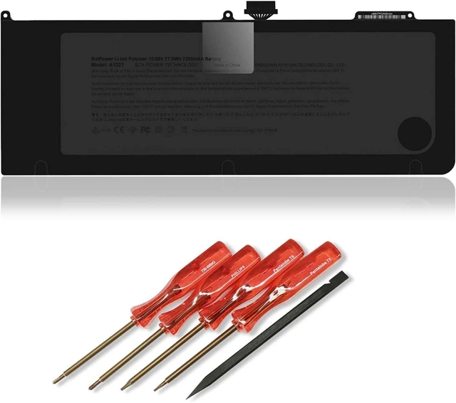 Main image of BatPower A1321 Replacement Laptop Battery for Mid 2009 2010 MacBook Pro 15-inch A1286 EMC 2324 2325 2353 MB985 MB986 MC118 MC371 MC372 MC373 Battery MacBook Pro 15" A1286 Apple A1321 Battery 77.5Wh