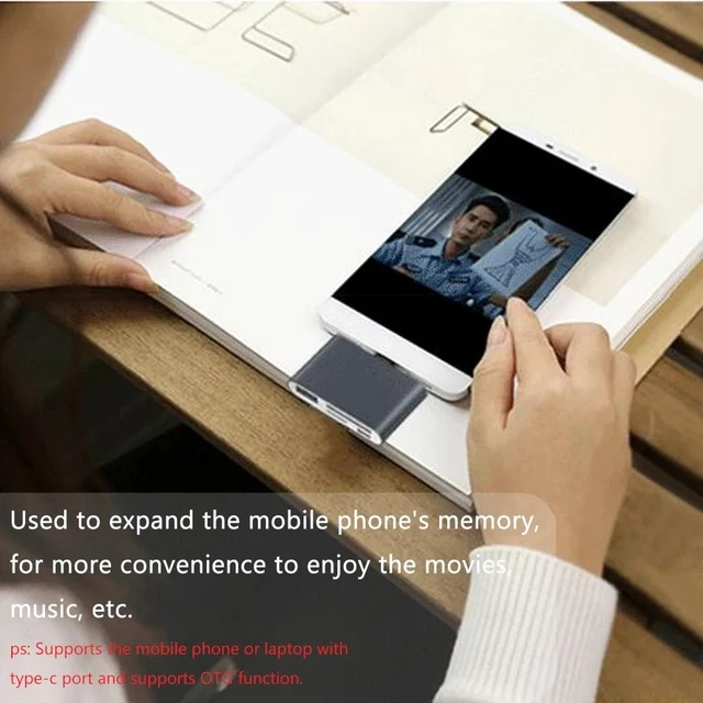 Alt view image 4 of 5 - Size OTG USB 3.0 U Disk 5 IN 1 Multi-function Type-C HUB TF/SD Card Reader Converter Adapter Plug & Play for mole phones