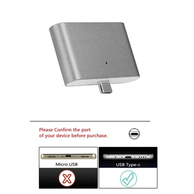 Alt view image 5 of 5 - Size OTG USB 3.0 U Disk 5 IN 1 Multi-function Type-C HUB TF/SD Card Reader Converter Adapter Plug & Play for mole phones