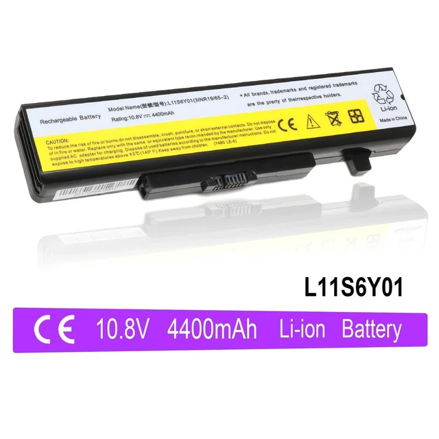 Alt view image 3 of 5 - VUOHOEG Z380 Z480 Z580 Z585 G480 G580 Laptop Battery Replacement for Lenovo IdeaPad Y480 Y580 Series Compatible P/NL11S6Y01 L11L6Y01 45N1043(10.8V 4400mAh)