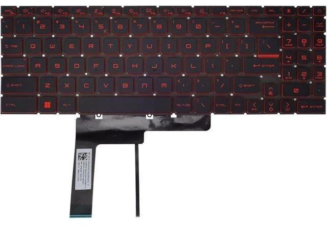 Main image of US Keyboard for Katana GF66 GF76 & Pulse GL66 GL76 Red Backlit MS-1582