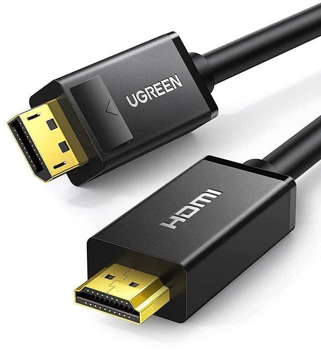 Main image of UGREEN 4K Displayport to HDMI Cable Uni-Directional UHD DP to HDMI Connector Video Display Cord for HDTV Monitor Projector Computer 10FT