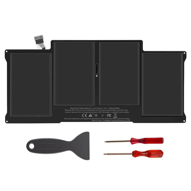 Alt view image 2 of 5 - ASUNCELL A1466 A1405 Laptop Replacement Battery for MacBook Air 13 inch A1466 (Mid 2012, Mid 2013, Early 2014, Early 2015,2017) A1369(Late 2010, Mid 2011 Version) 7.6V 55Wh