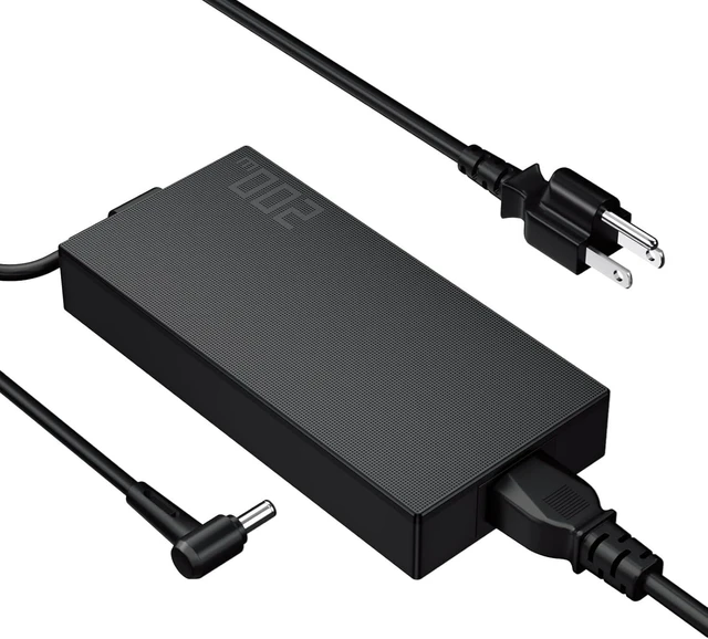 Alt view image 8 of 14 - 6.0x3.7MM 200W Charger for Asus Laptop, Compatible with Asus Rog Zephyrus G15 GA503 GA503QM, for Asus TUF Gaming A15 FA506IH FA5061U A14 FA401WV FA401UV Power Adapter Supply Cord